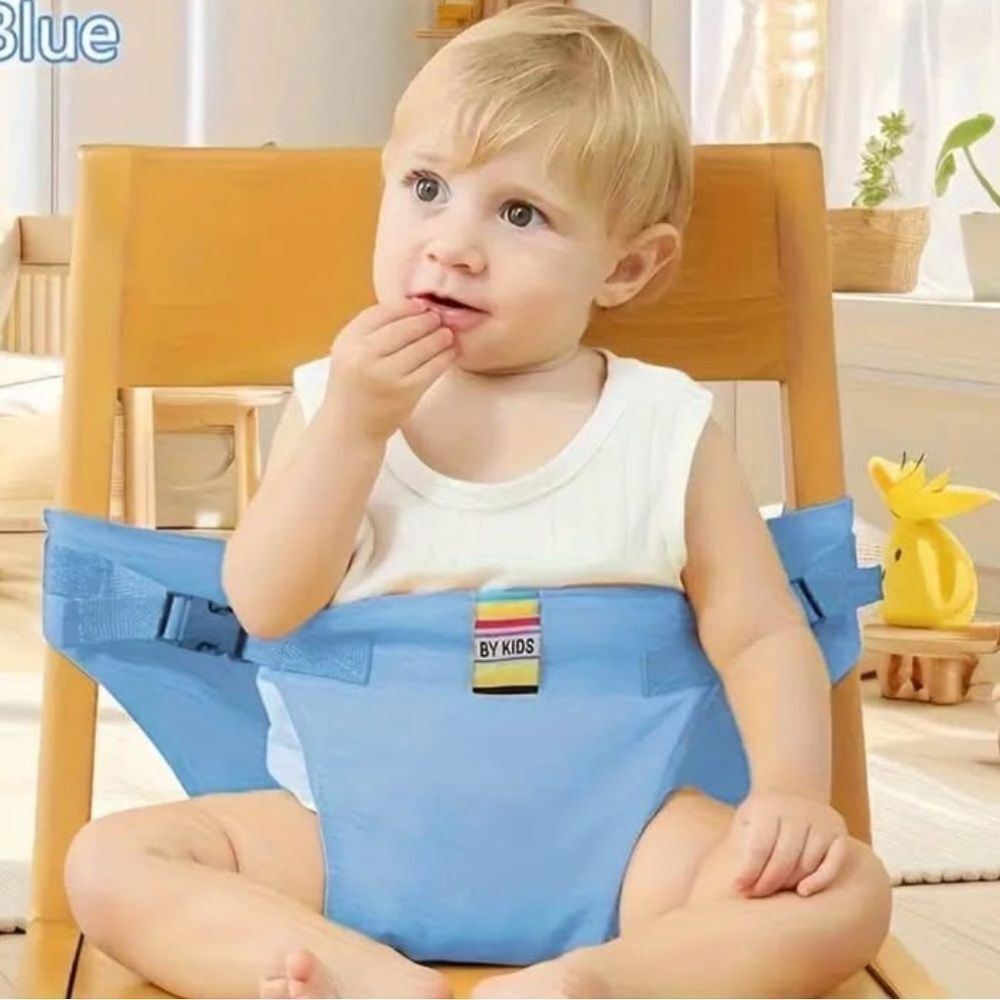 Portable Baby Safety Seat Harness for Dining Chairs Toddler Feeding Belt Blue